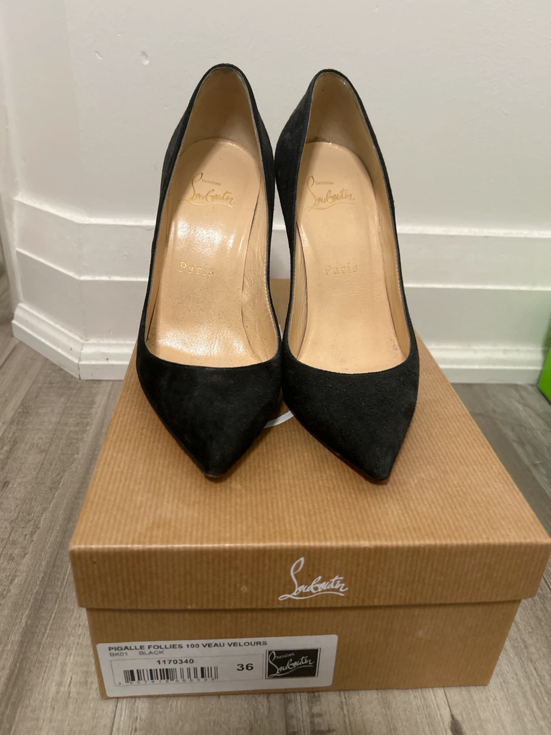 Christian Louboutin Pigalle Follies 100 Suede Heels