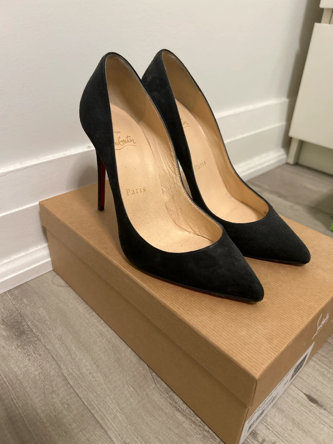 Christian Louboutin Pigalle Follies 100 Suede Heels - photo 2