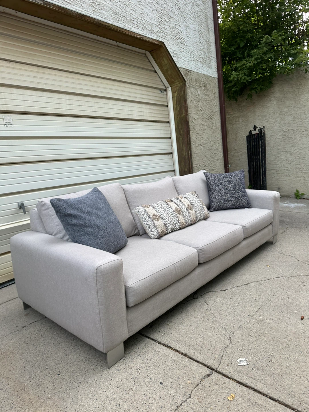 Urban Barn Tribeca Custom Sofa – Light Grey – Made in Canada