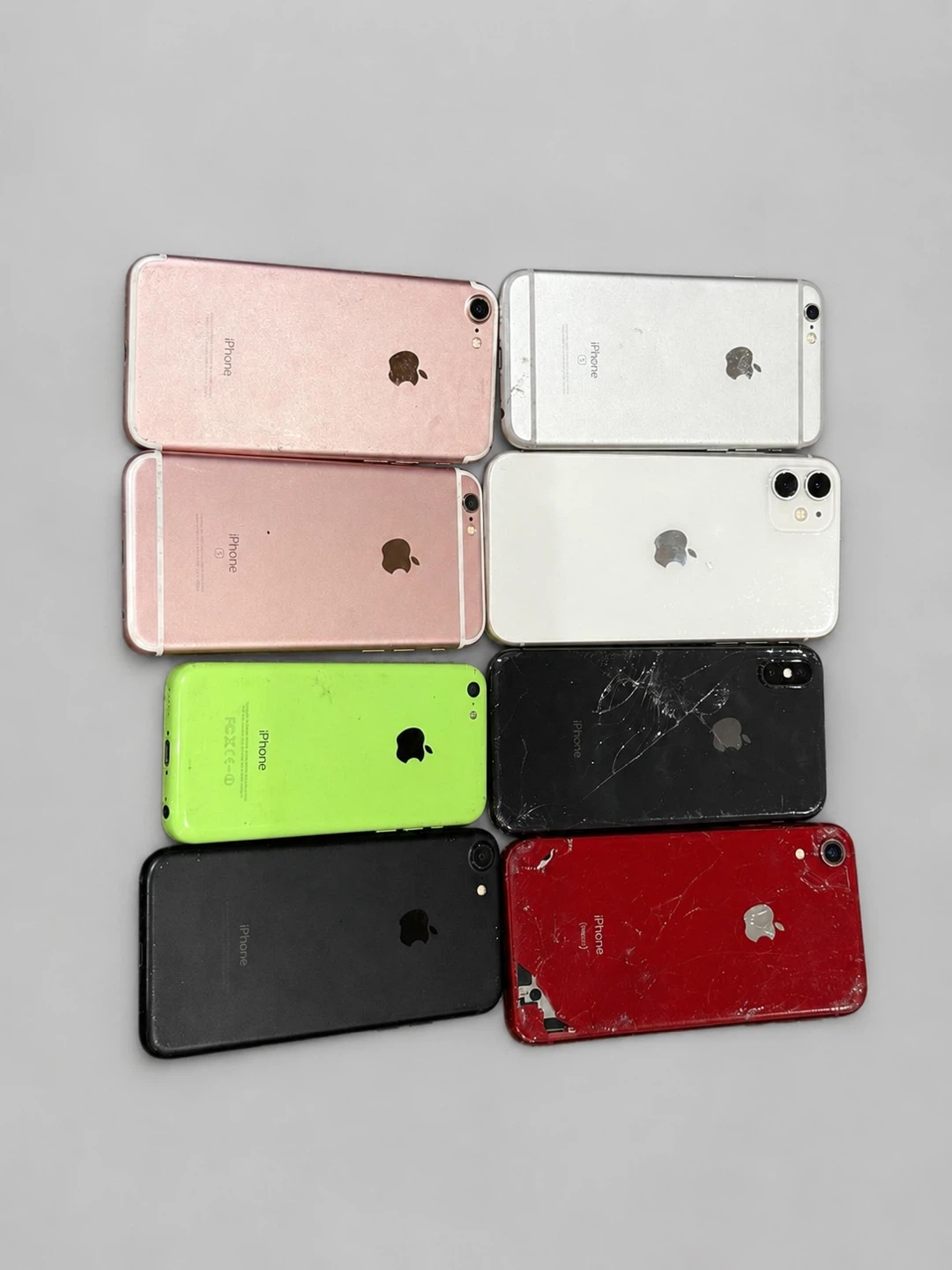 Lot of 16 Untested Smartphones – 8 iPhones & 8 Android Phones
