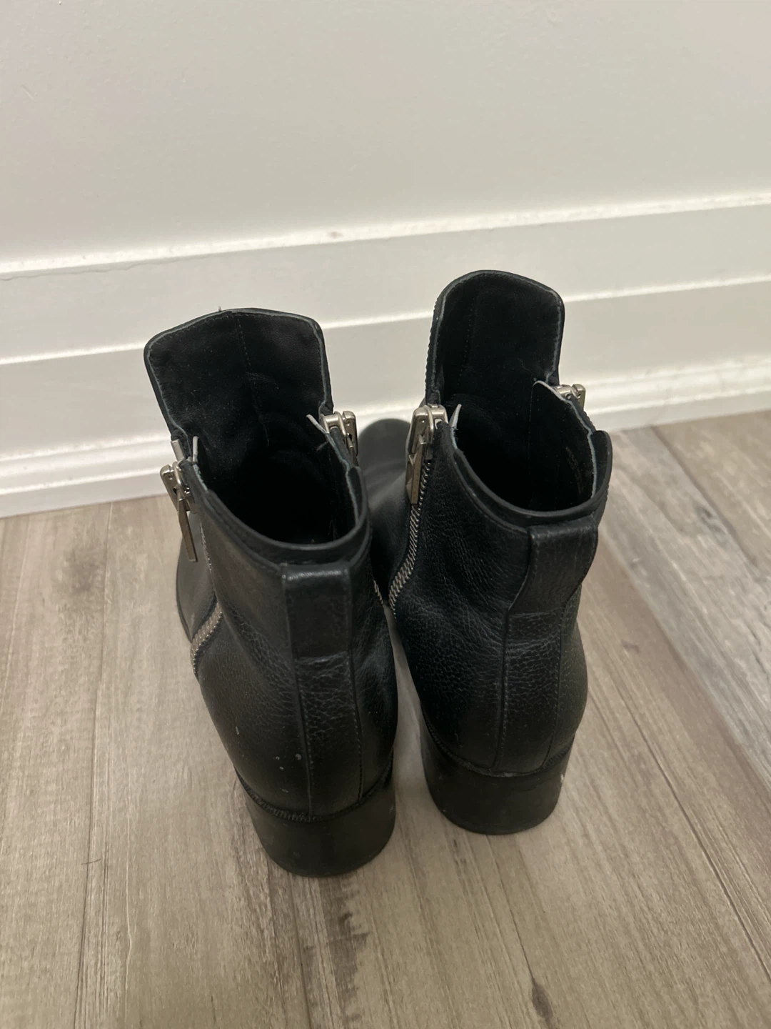 Phillip Lim Black zipper leather ankle boots - photo 3