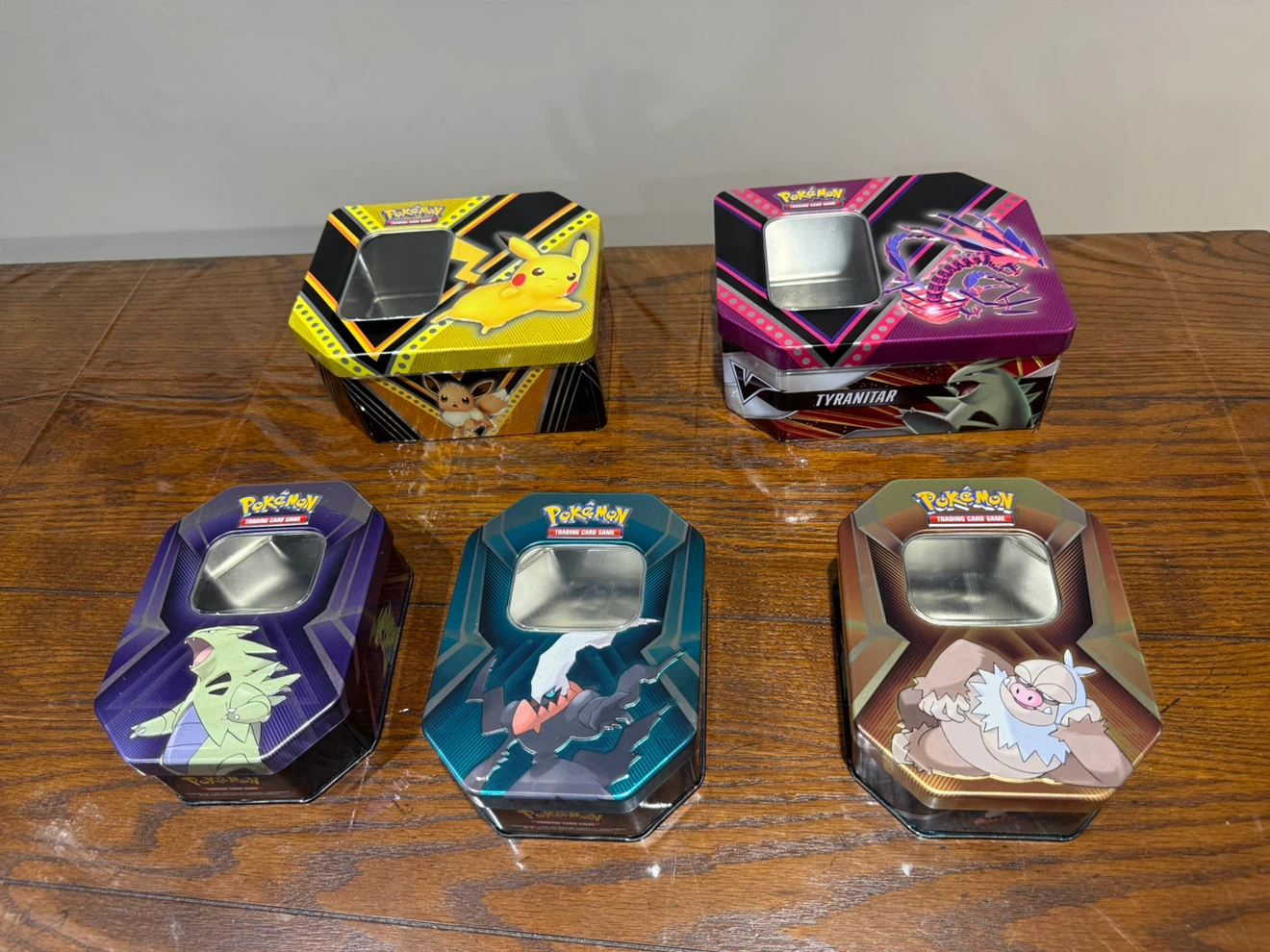 Pokemon Trading Card empty Tins