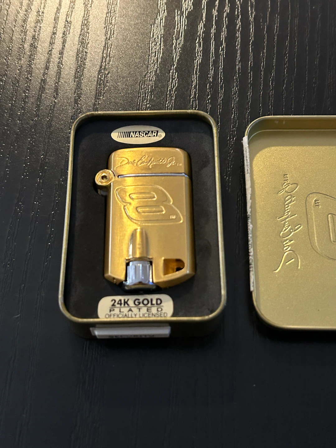 NASCAR Dale Earnhardt Jr. 8 24K Gold Plated Lighter - photo 2