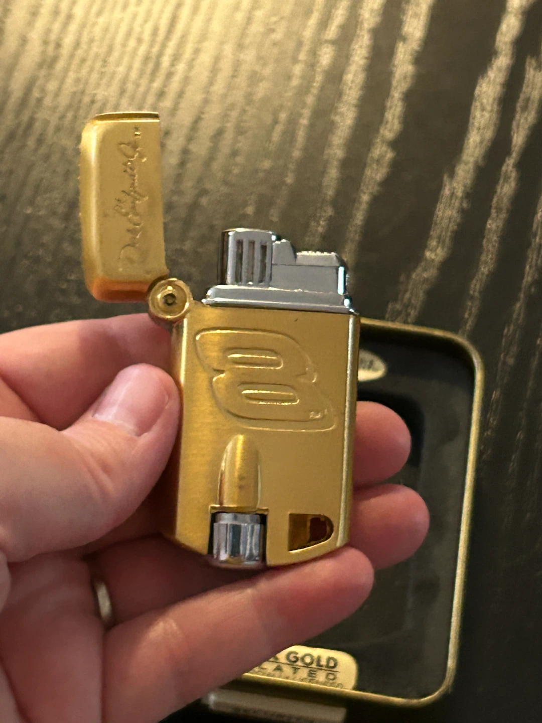 NASCAR Dale Earnhardt Jr. 8 24K Gold Plated Lighter - photo 4
