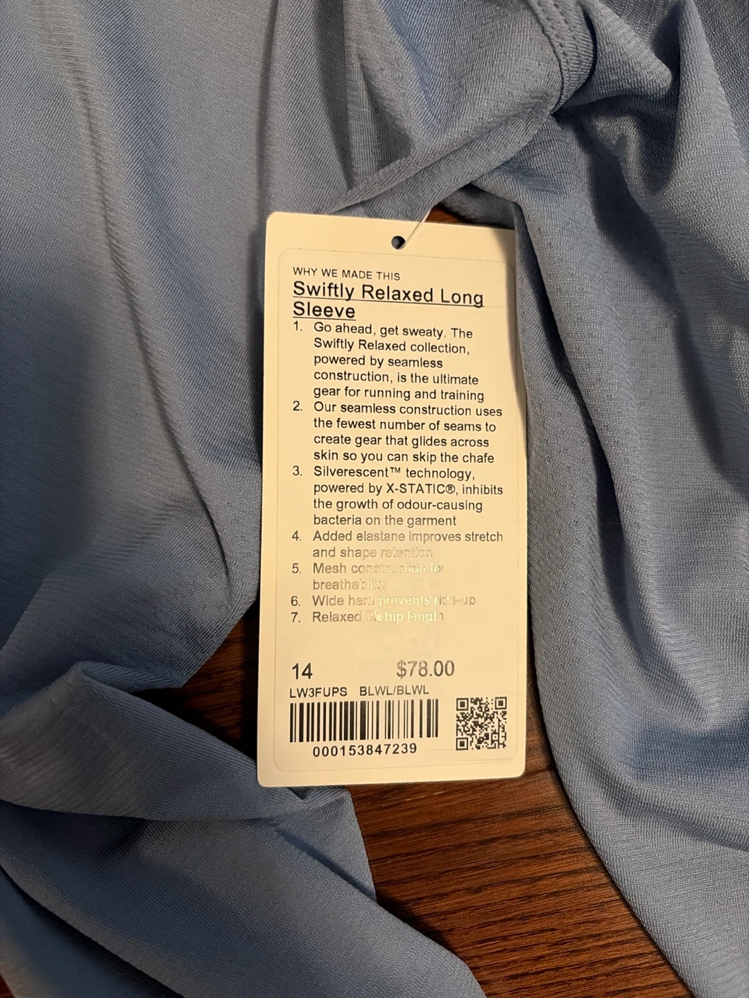Lululemon Swiftly Relaxed Long Sleeve Blue - photo 3