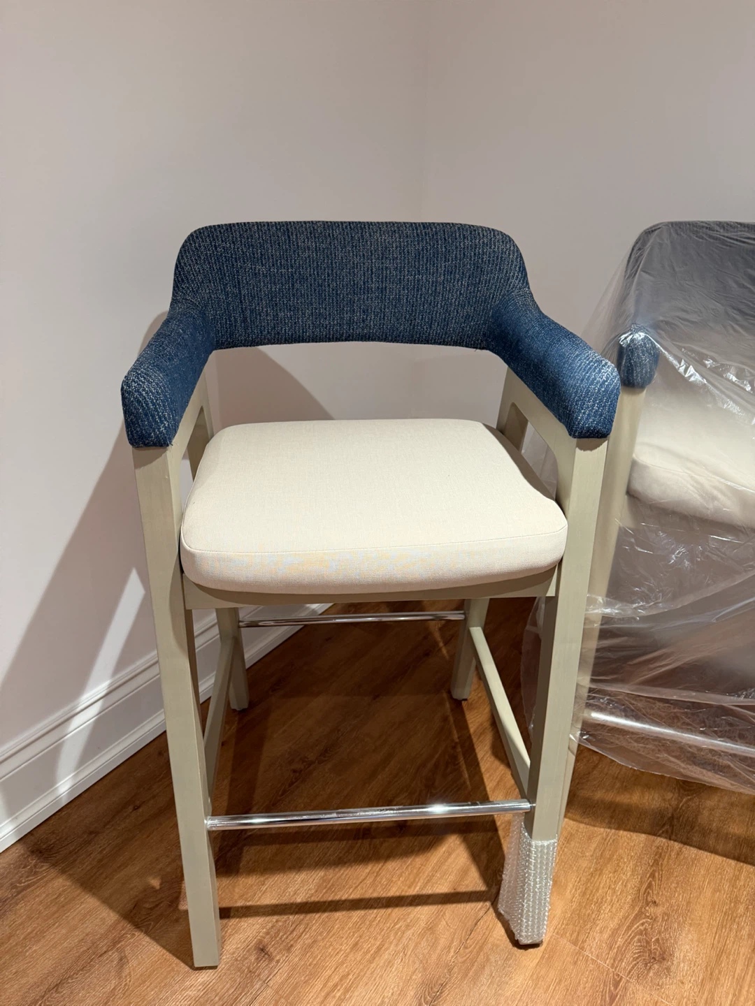 NEW Two-tone upholstered bar stools SEAT HEIGHT 30”