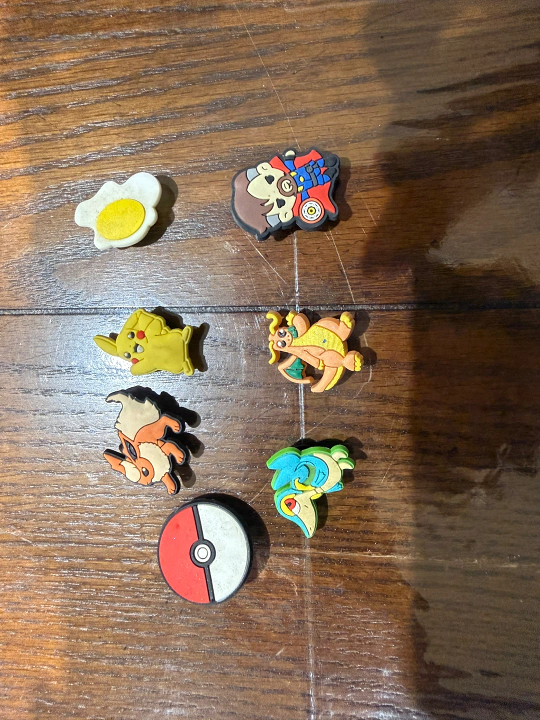 Pokemon croc Charms (Set of 7)