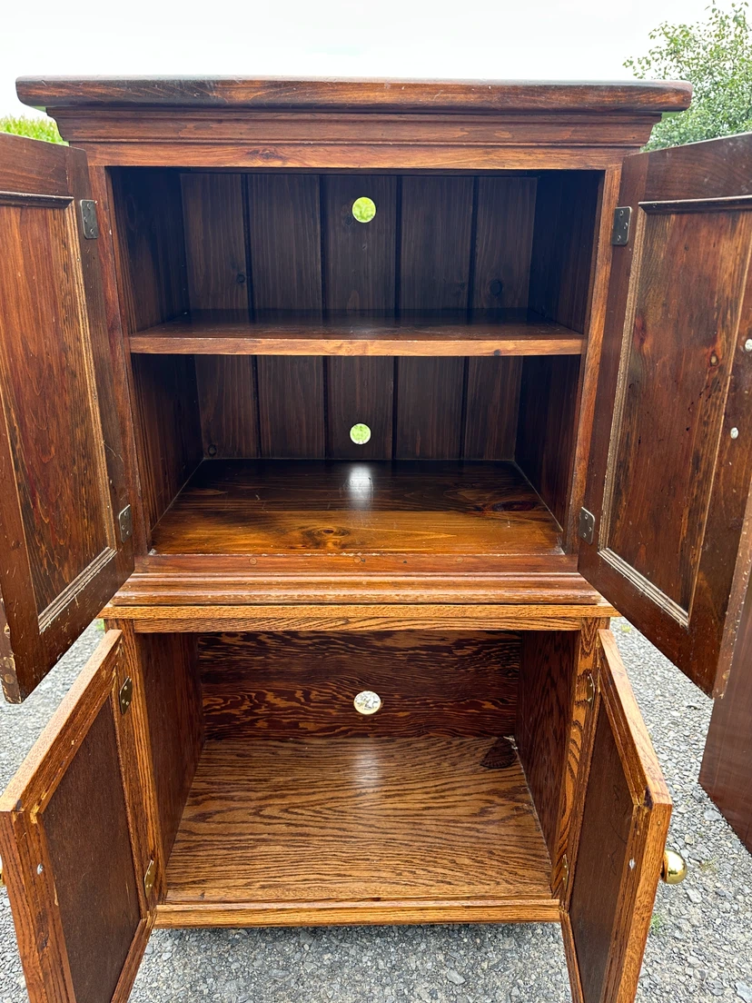 Vintage Rustic Solid Wood Storage Cabinets (CAN DELIVER) - photo 2