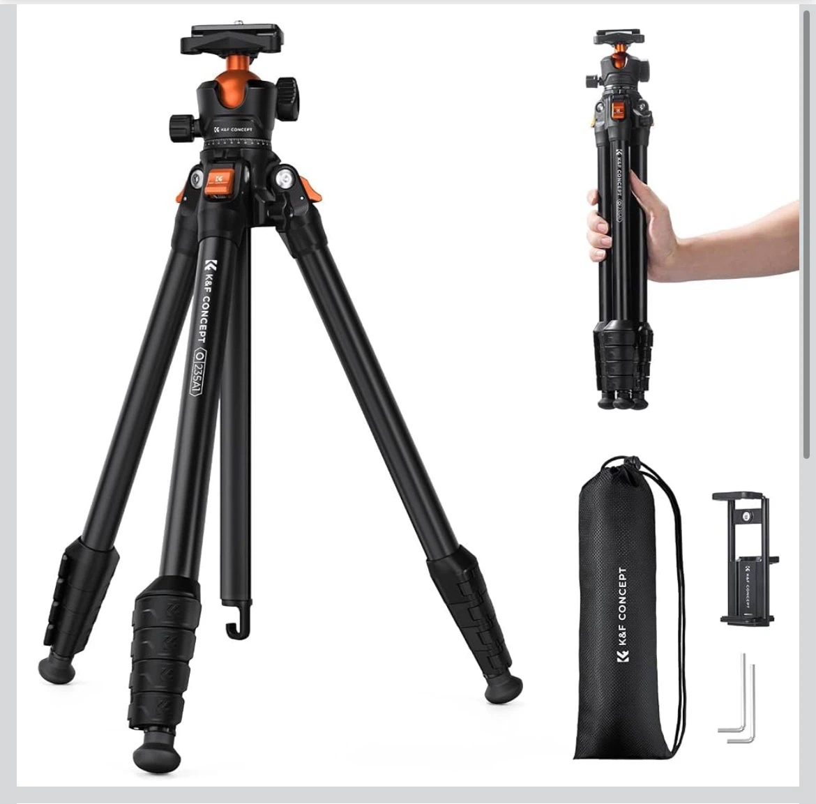 K&F Concept O235A1 Camera Tripod