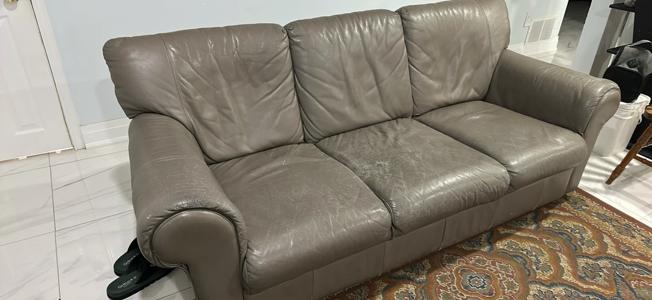 Sofa plus 2 Wooden Windback Chairs
