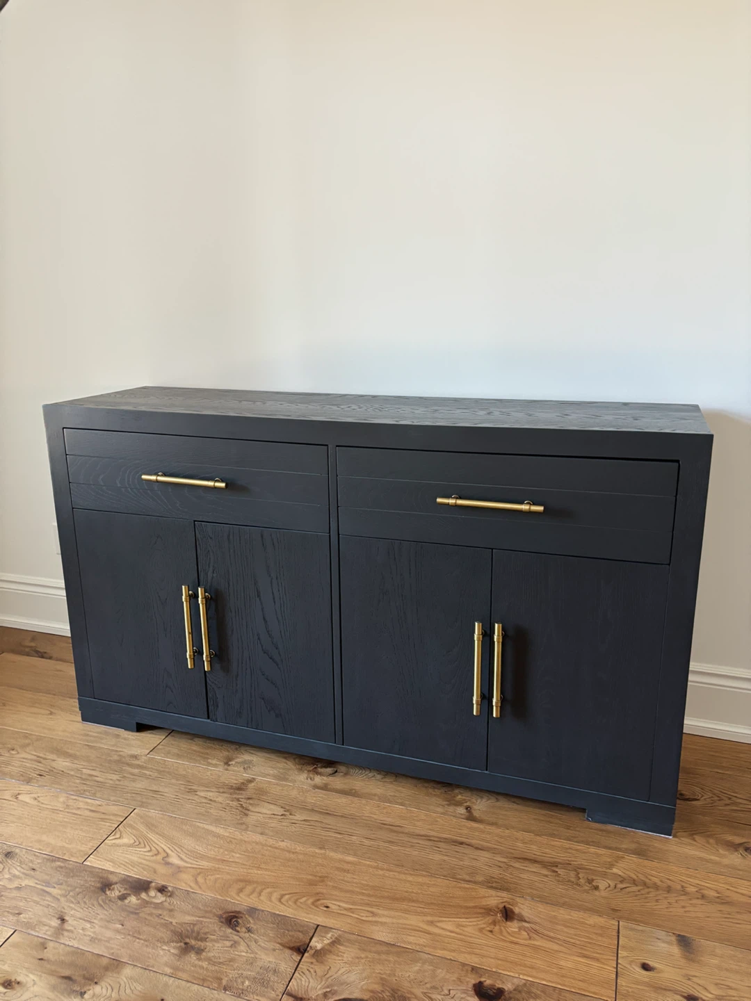 BLACK BUFFET MADE OF SELECT HRDWDS / OAK VENEERS 68” WIDE - photo 2