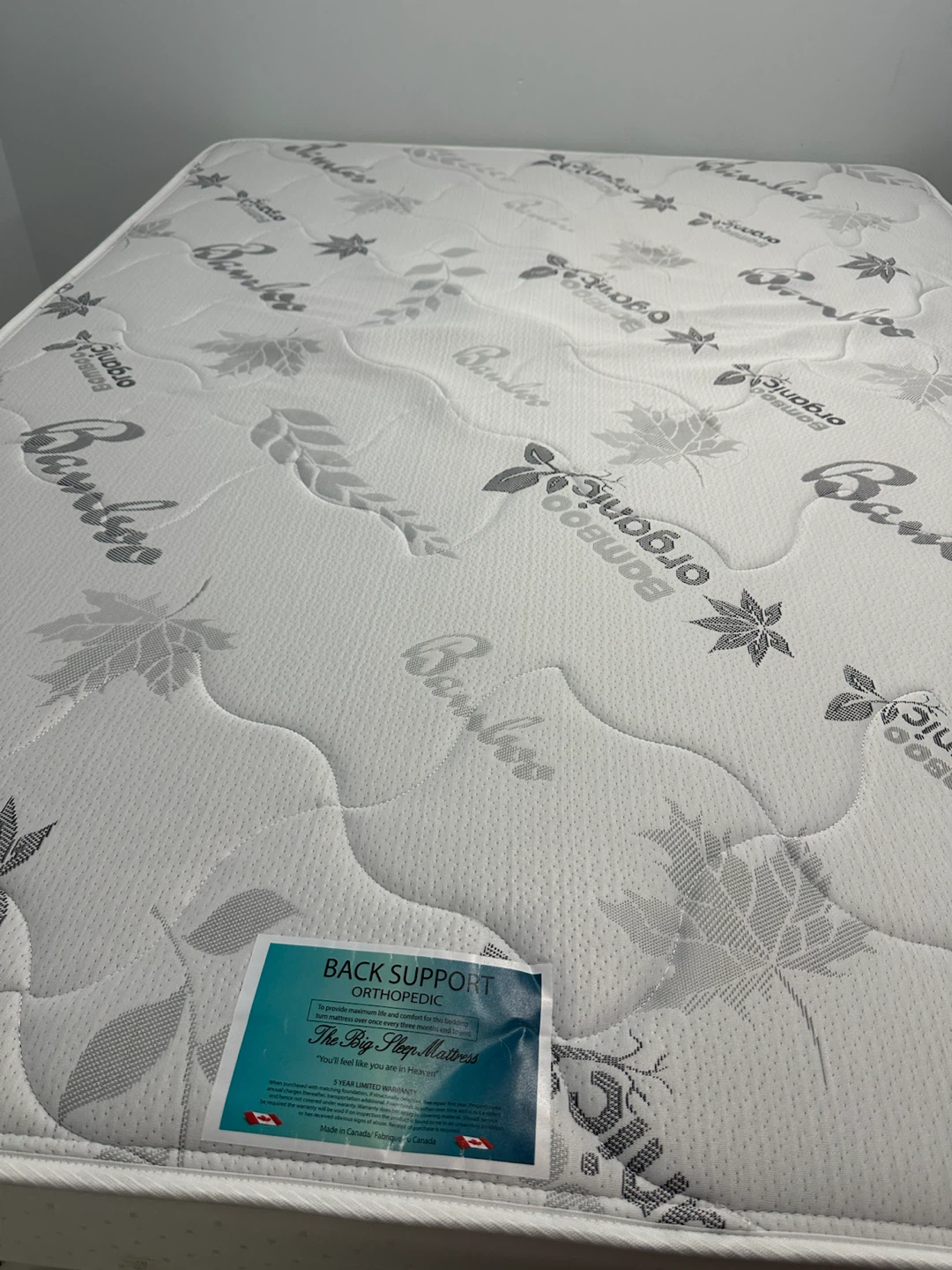 The Big Sleep Mattress Orthopedic Back Support