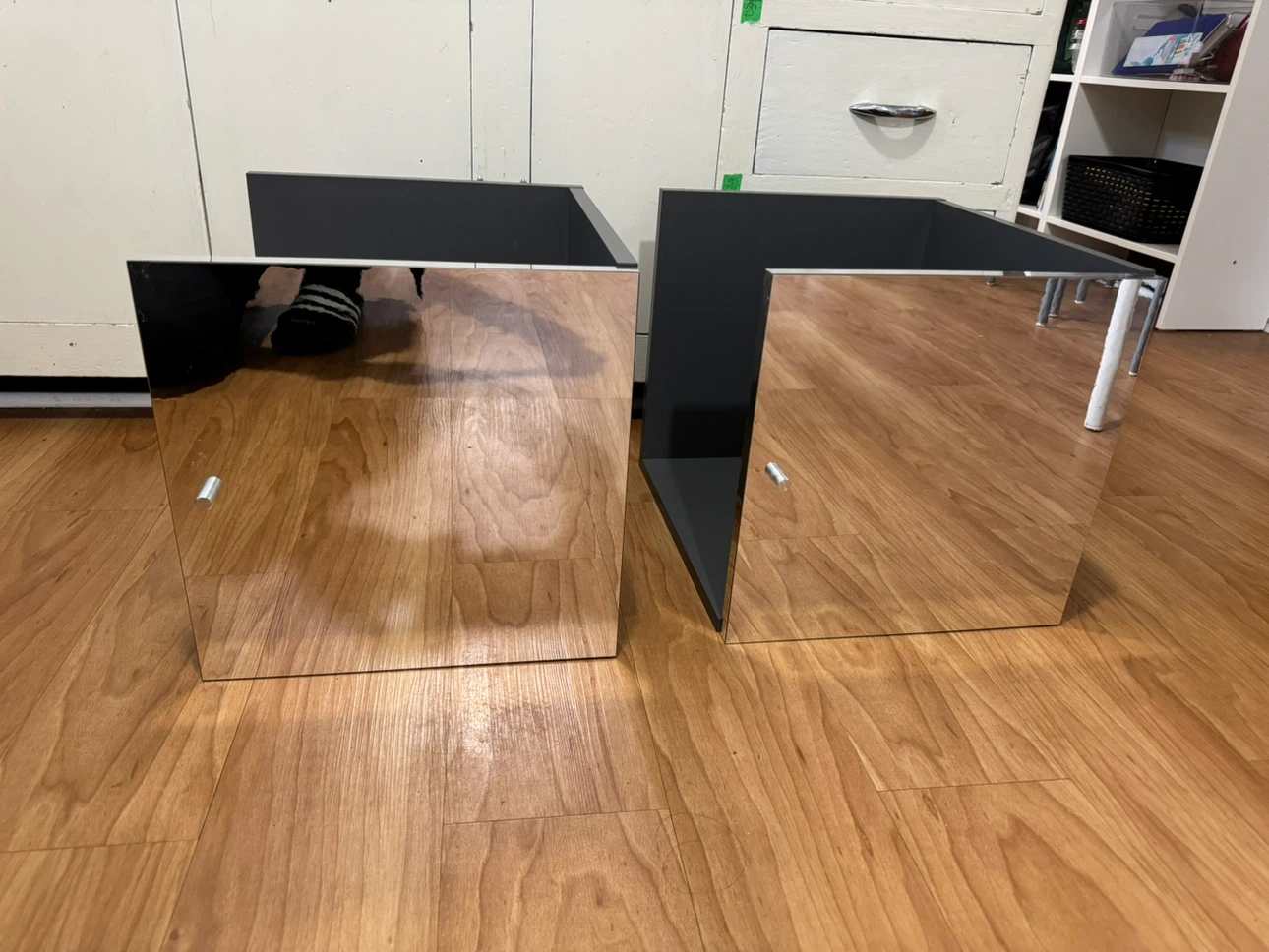 IKEA EXPEDIT shelf insert - mirrored