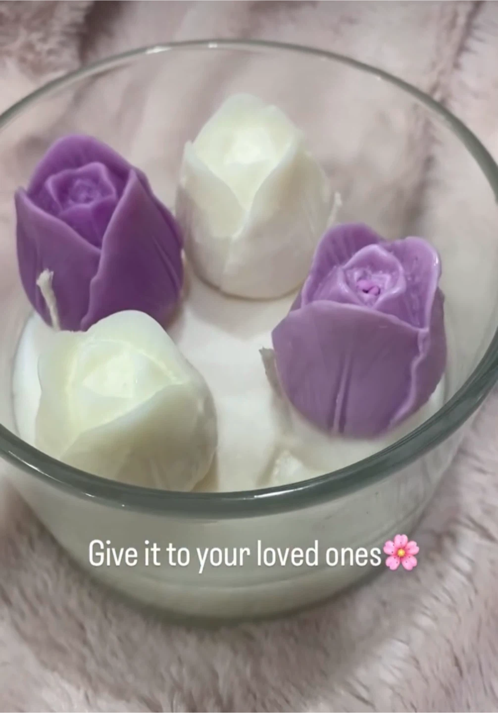 Rose Shaped Scented Candle Bowl