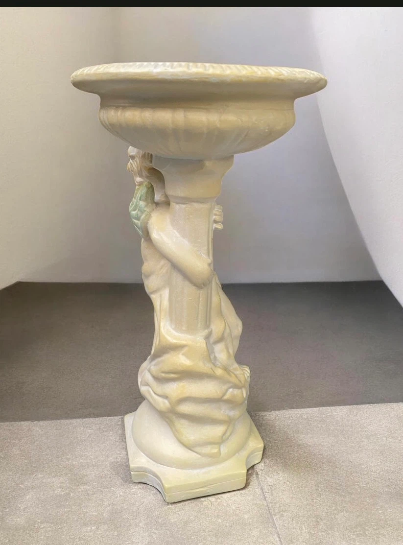 Cherub Large Vintage Candle Holder, Candy Dish, Home Decor - photo 5