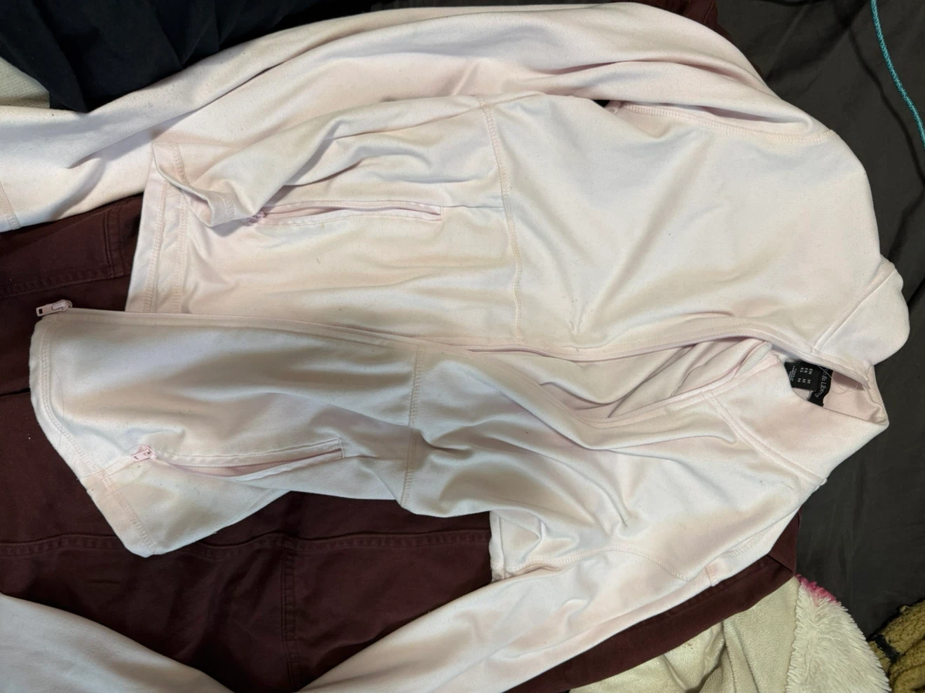 Love & Liberty Light Pink Zip-Up Jacket