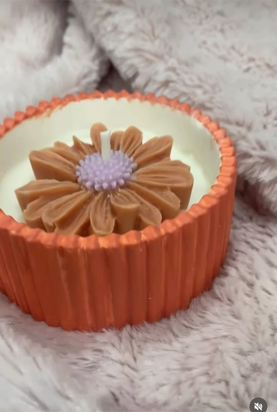 Decorative Flower Scented Candle