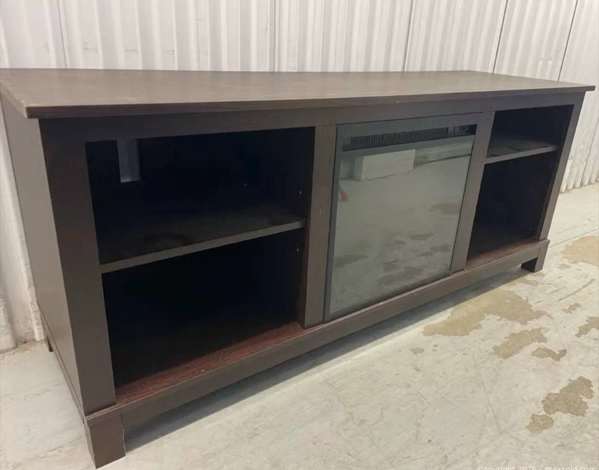 Walker Edison open storage fireplace TV stand - photo 2
