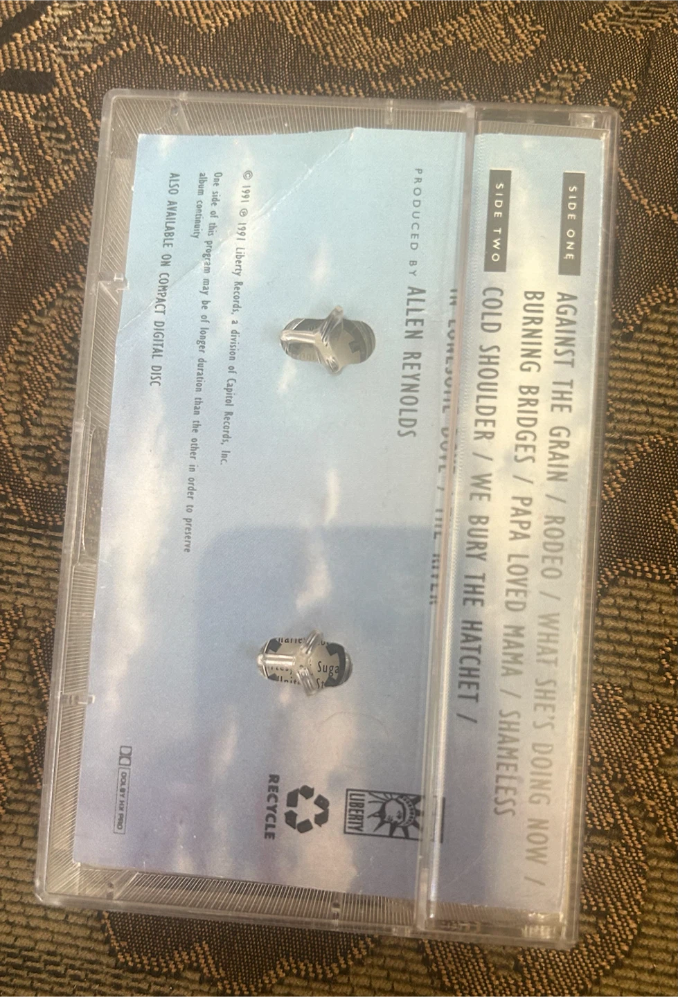Garth Brooks Ropin' The Wind Cassette Tape - photo 2