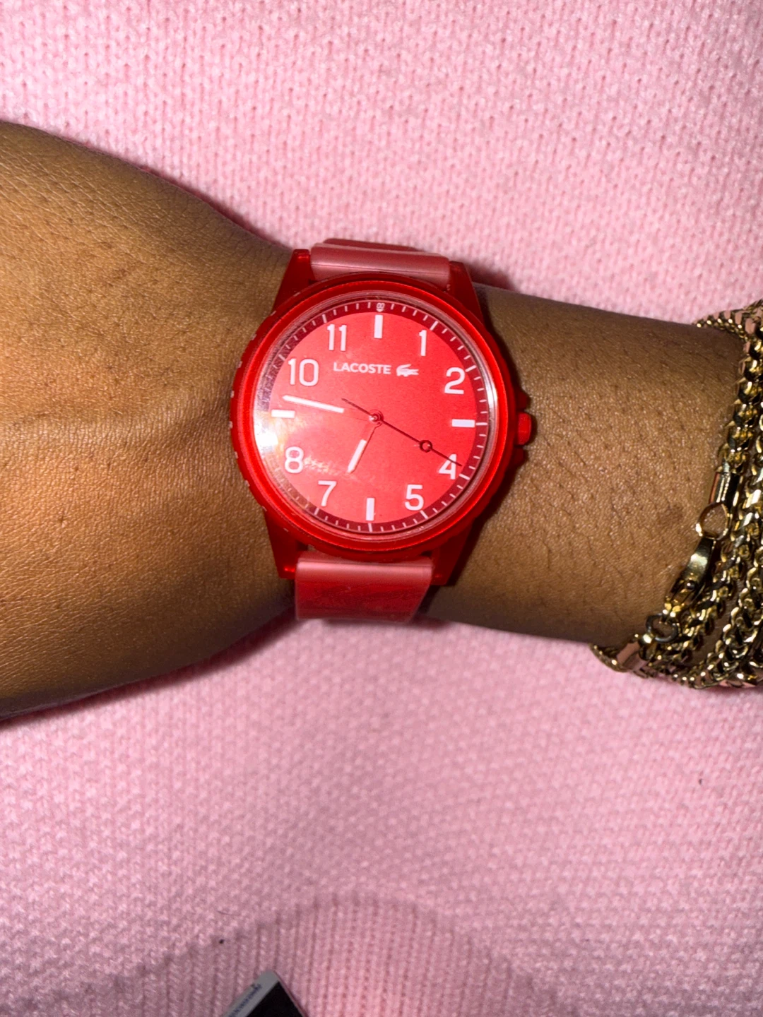 Red Lacoste Silicone Watch - photo 3