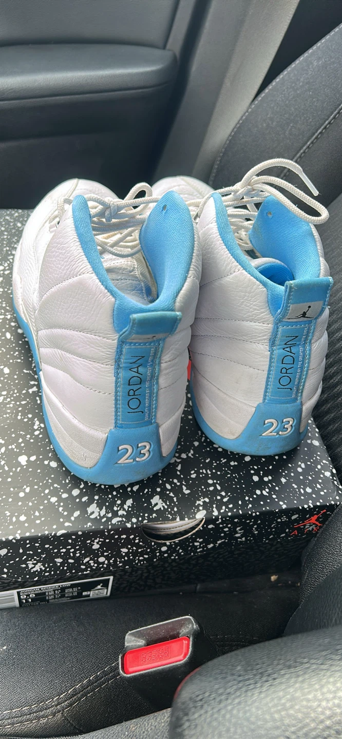 Nike Air Jordan 12 University Blue White Size 9.5 - photo 2