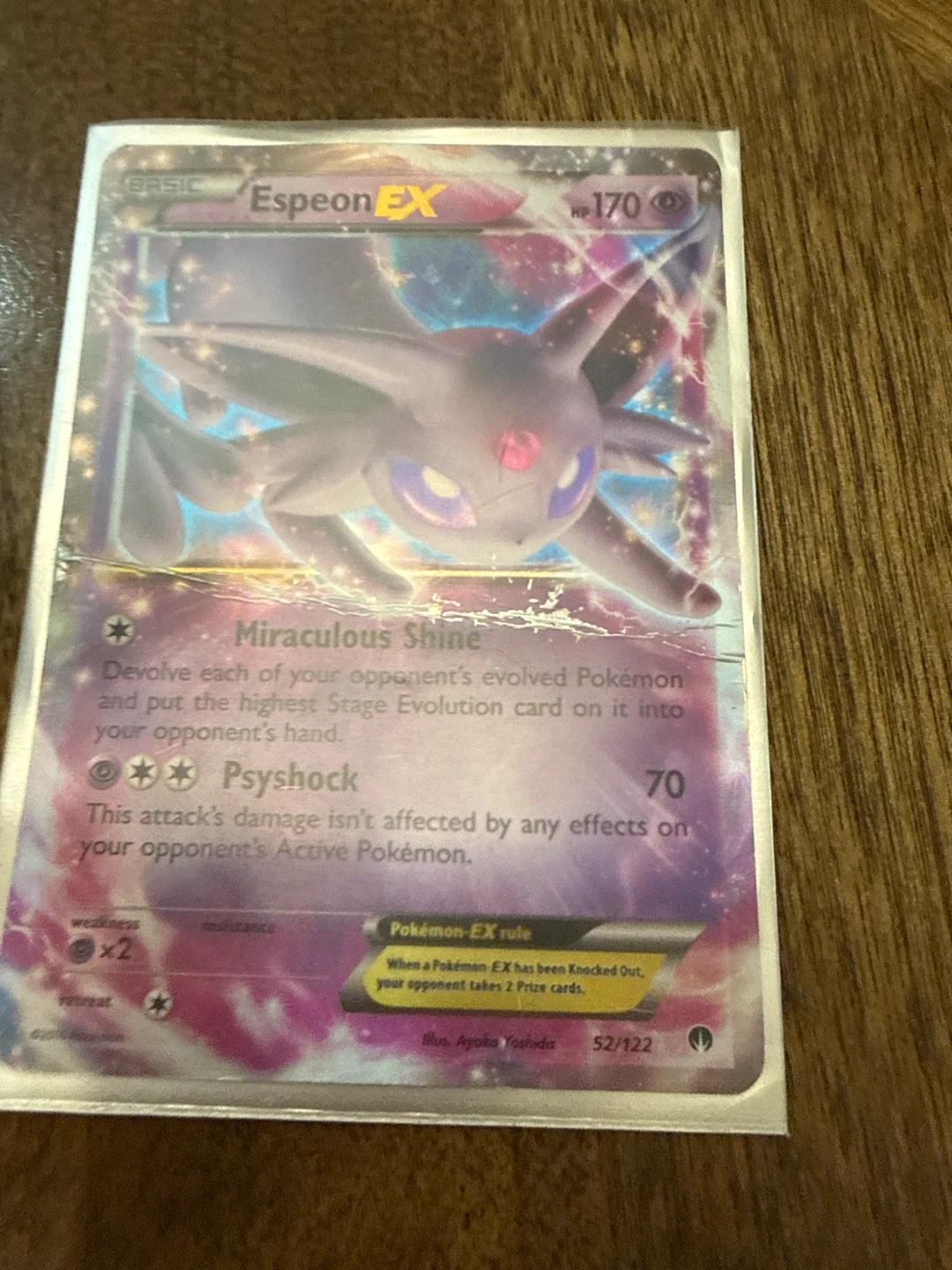 Espeon EX 52/122 Pokemon Trading Card