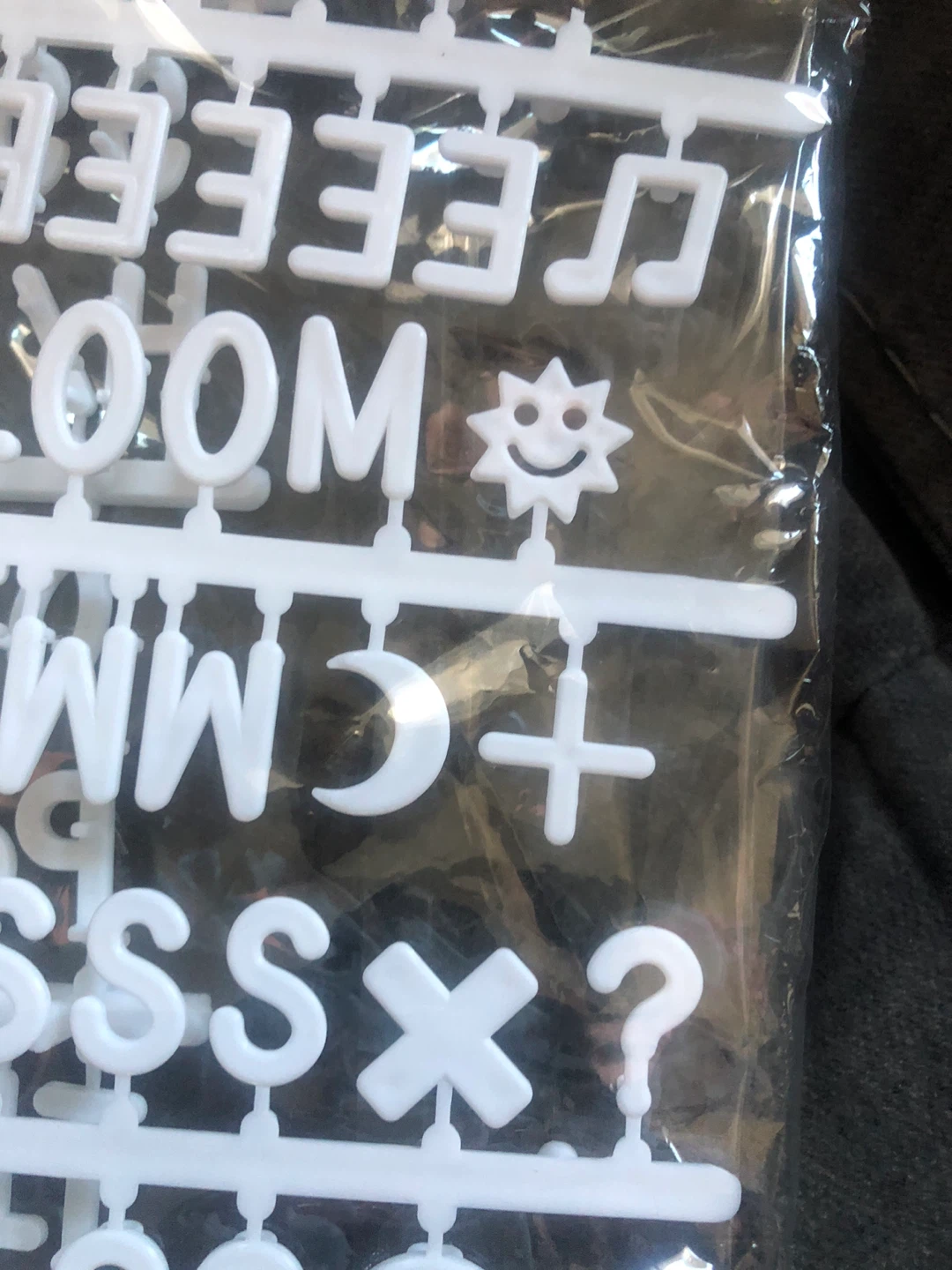 NEW White Plastic Letterboard Refill Set - photo 4