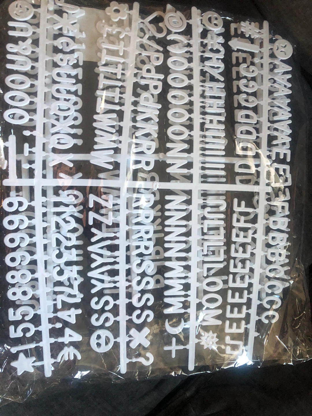 NEW White Plastic Letterboard Refill Set - photo 2
