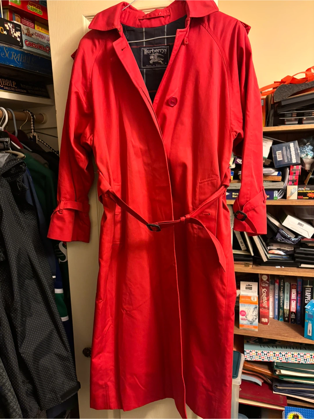 Burberrys Red Trench Coat
