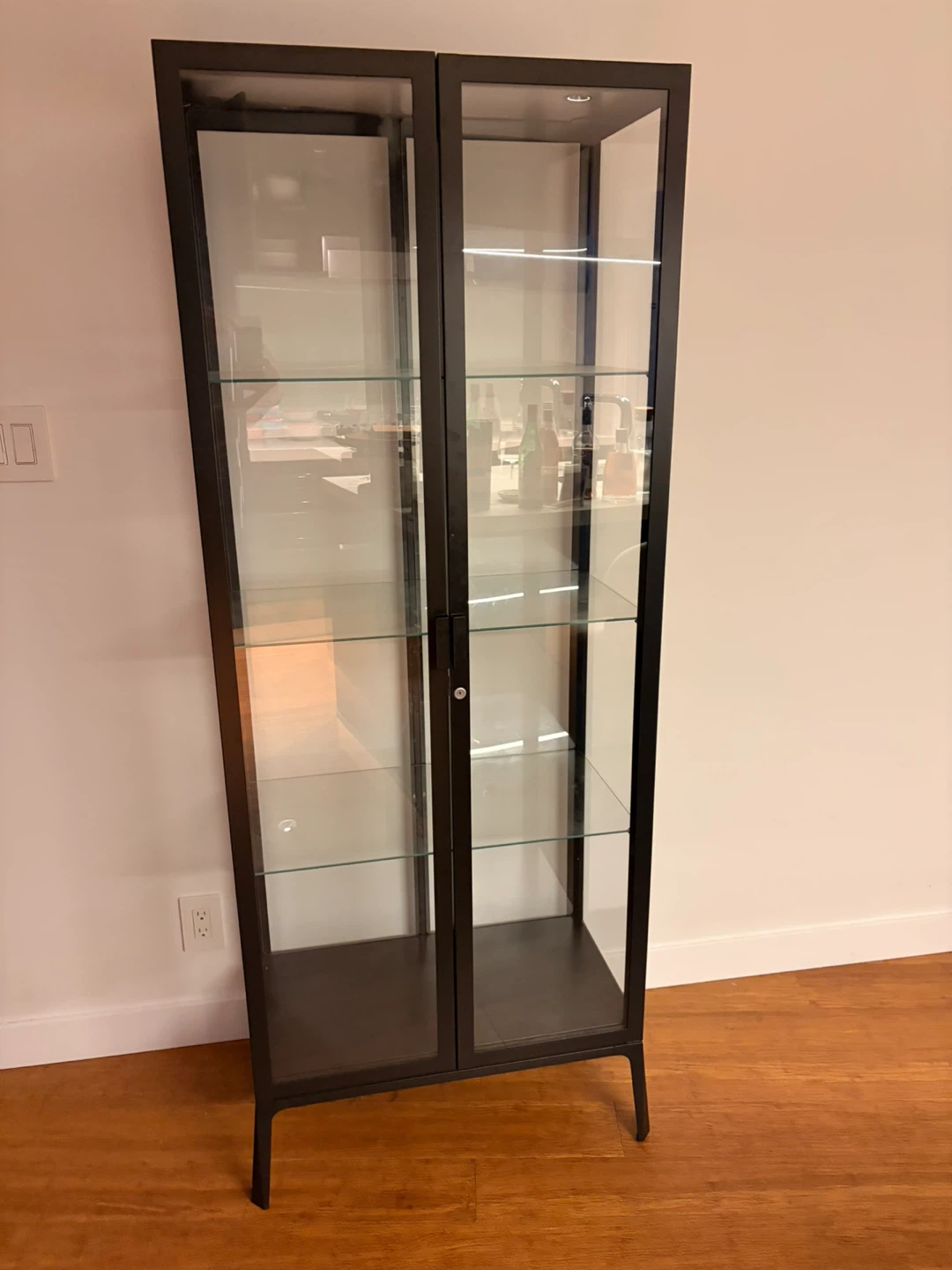 Glass Display Cabinet with Lockable Doors - photo 2