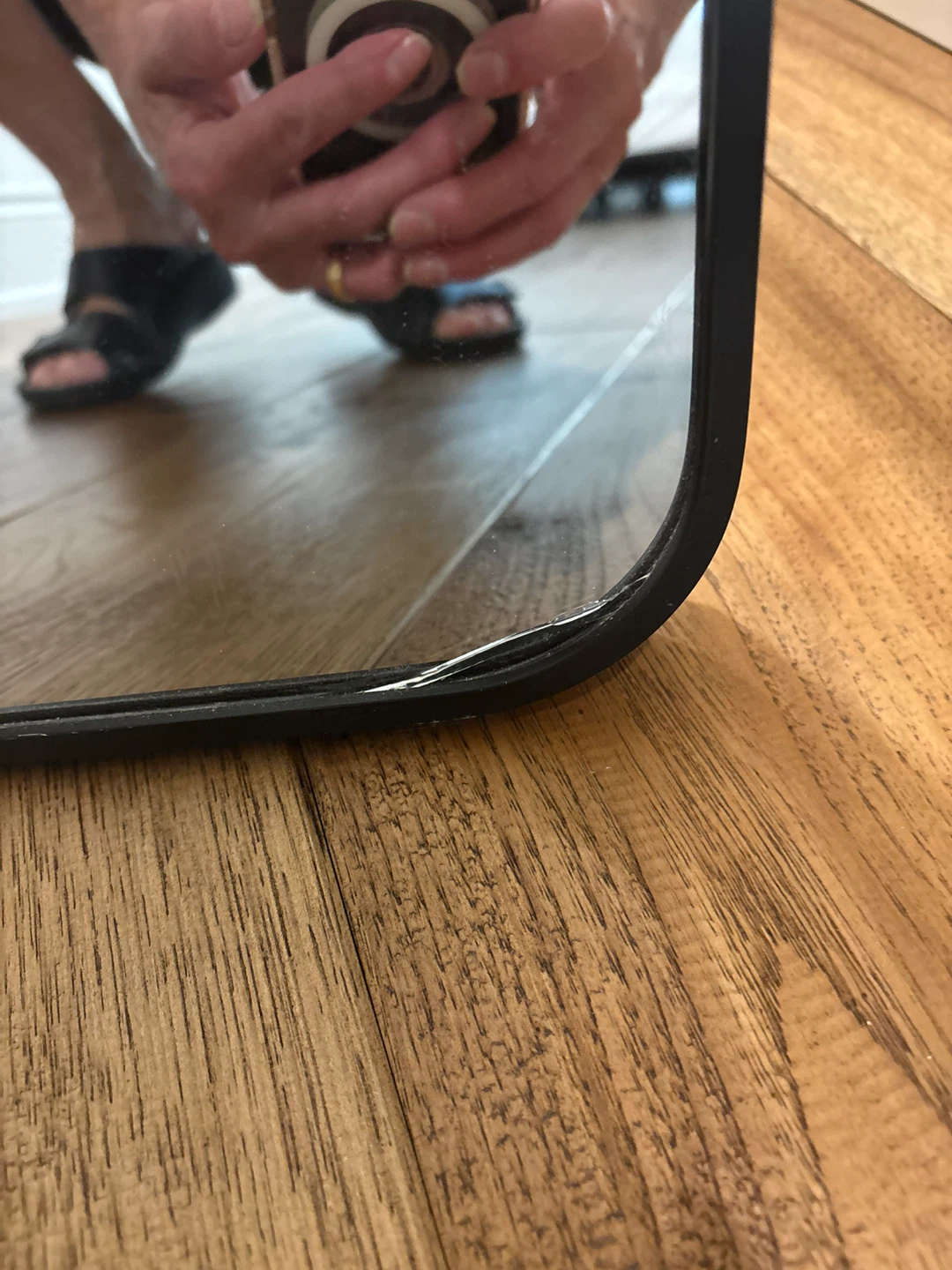 URBAN BARN Full length floor mirror with black frame - photo 3