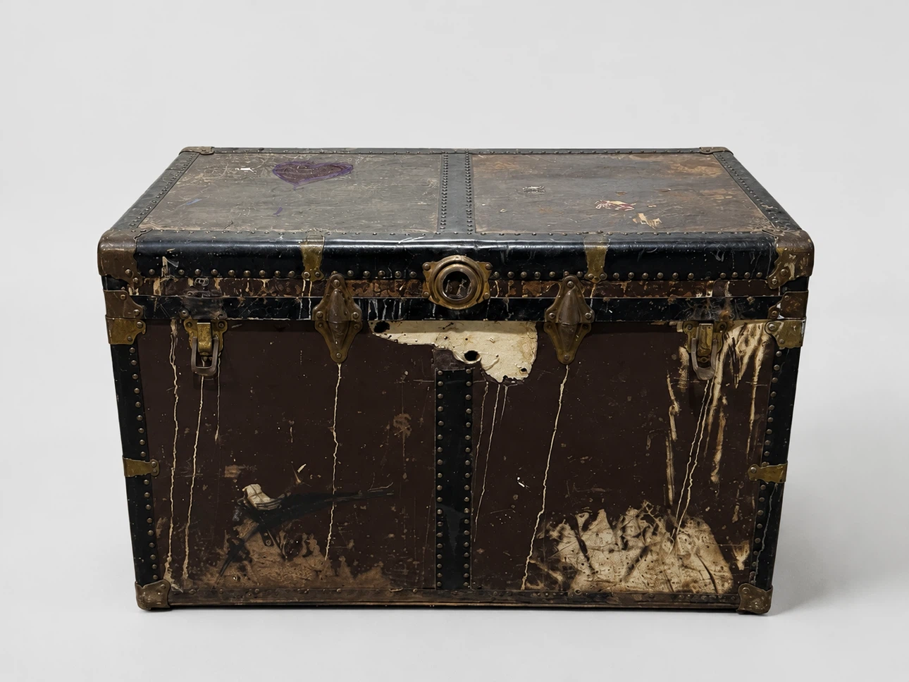 Vintage Flat-Top Steamer Trunk – Restoration Project
