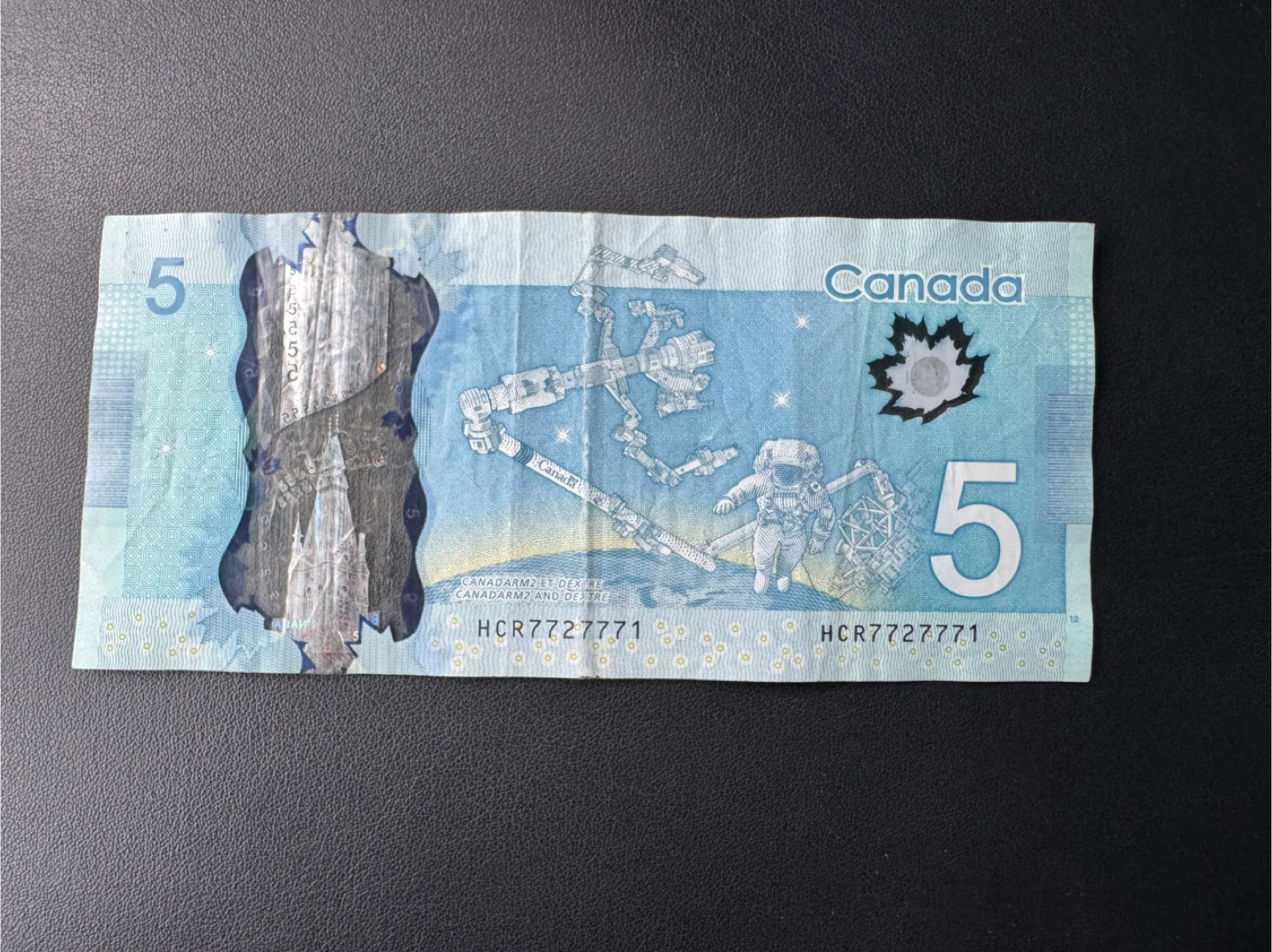 $5 Banknote With Almost Solid 7 Serial Numbers #HCR7727771 - photo 2