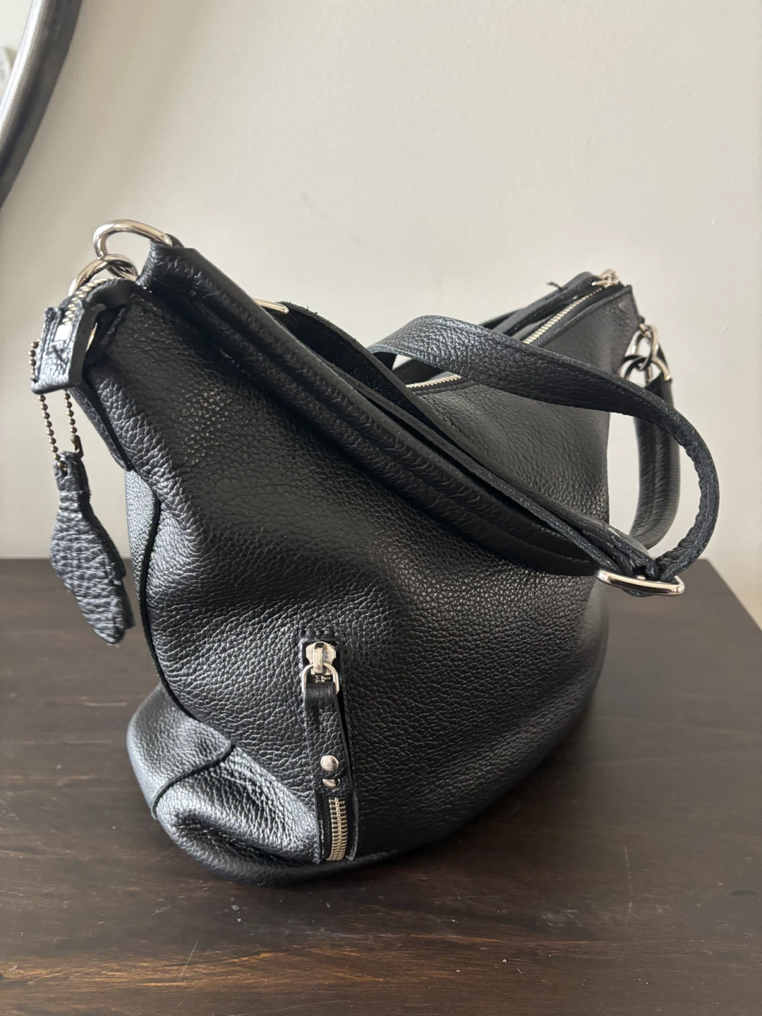 Black Roots Leather  Ella Handbag - photo 2