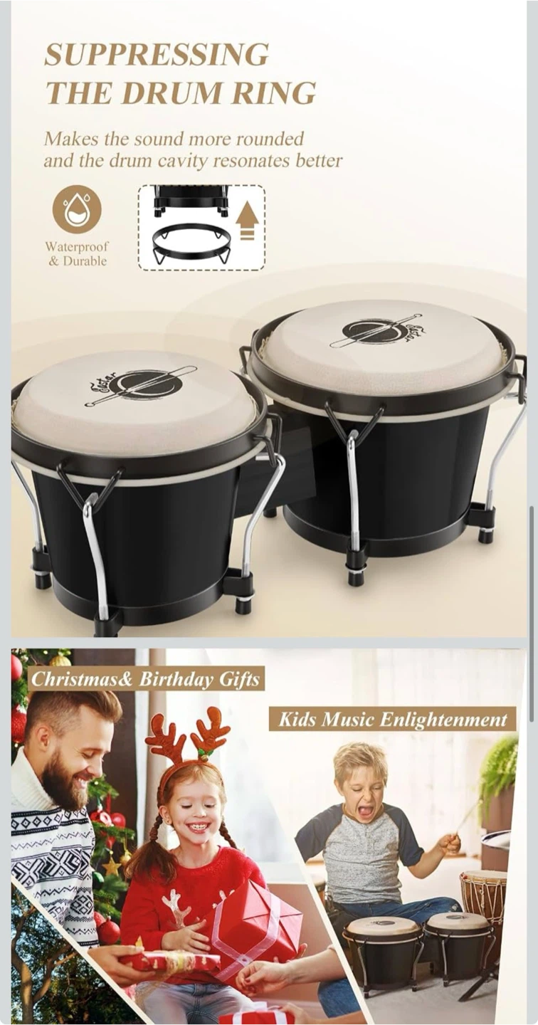 Eastar Bongo Drum Set