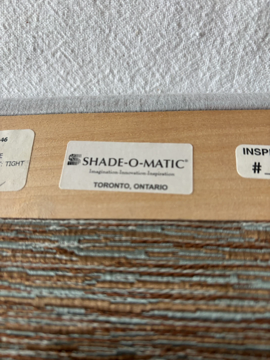 Shade-O-Matic Roman Shades Blue/ Brown 3 Panels - photo 4