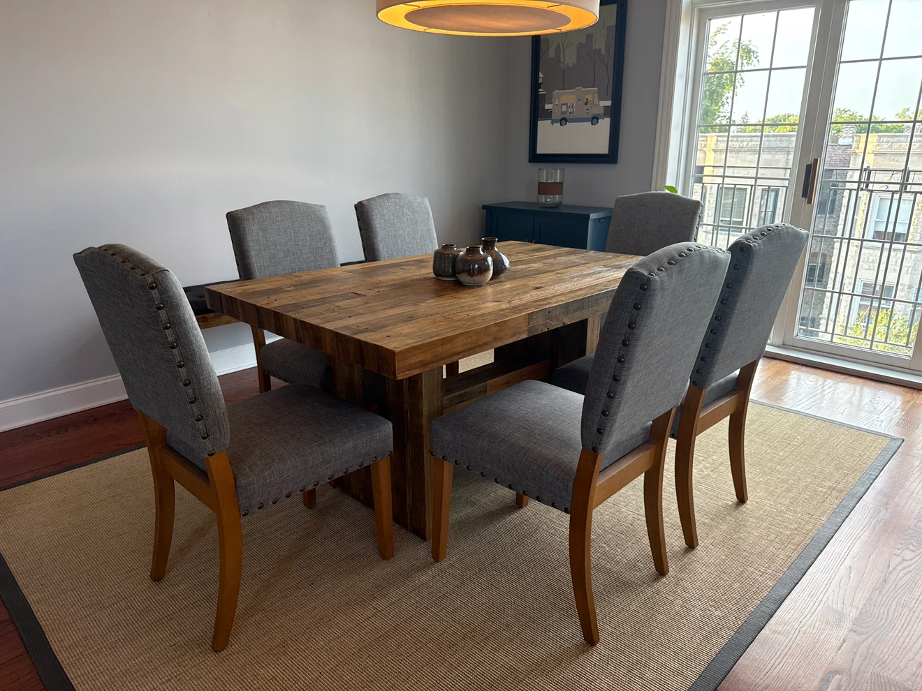 62’ West Elm Emmerson table