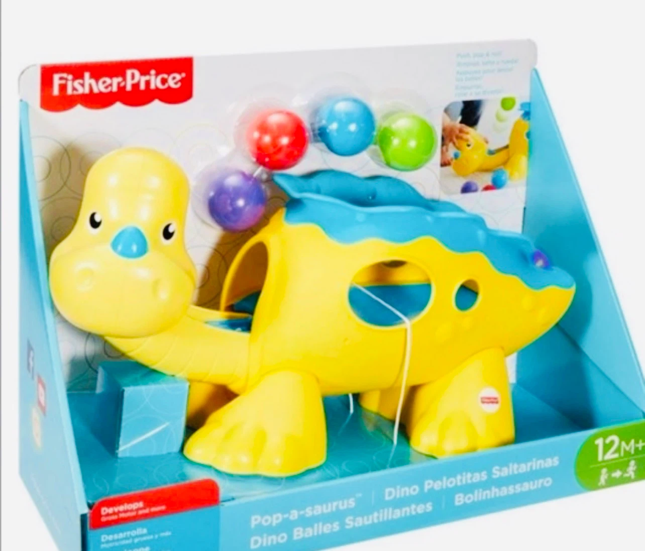 Fisher-Price Go Baby Go Poppity Pop Dino (100% Battery-Free!) - photo 2