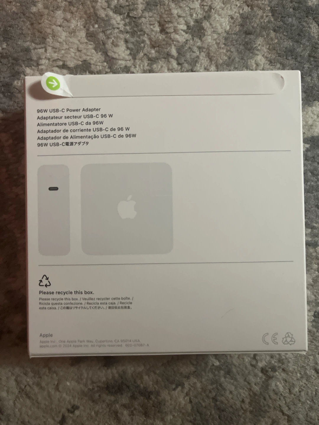 Sealed Apple 96W USB-C Power Adapter - photo 2