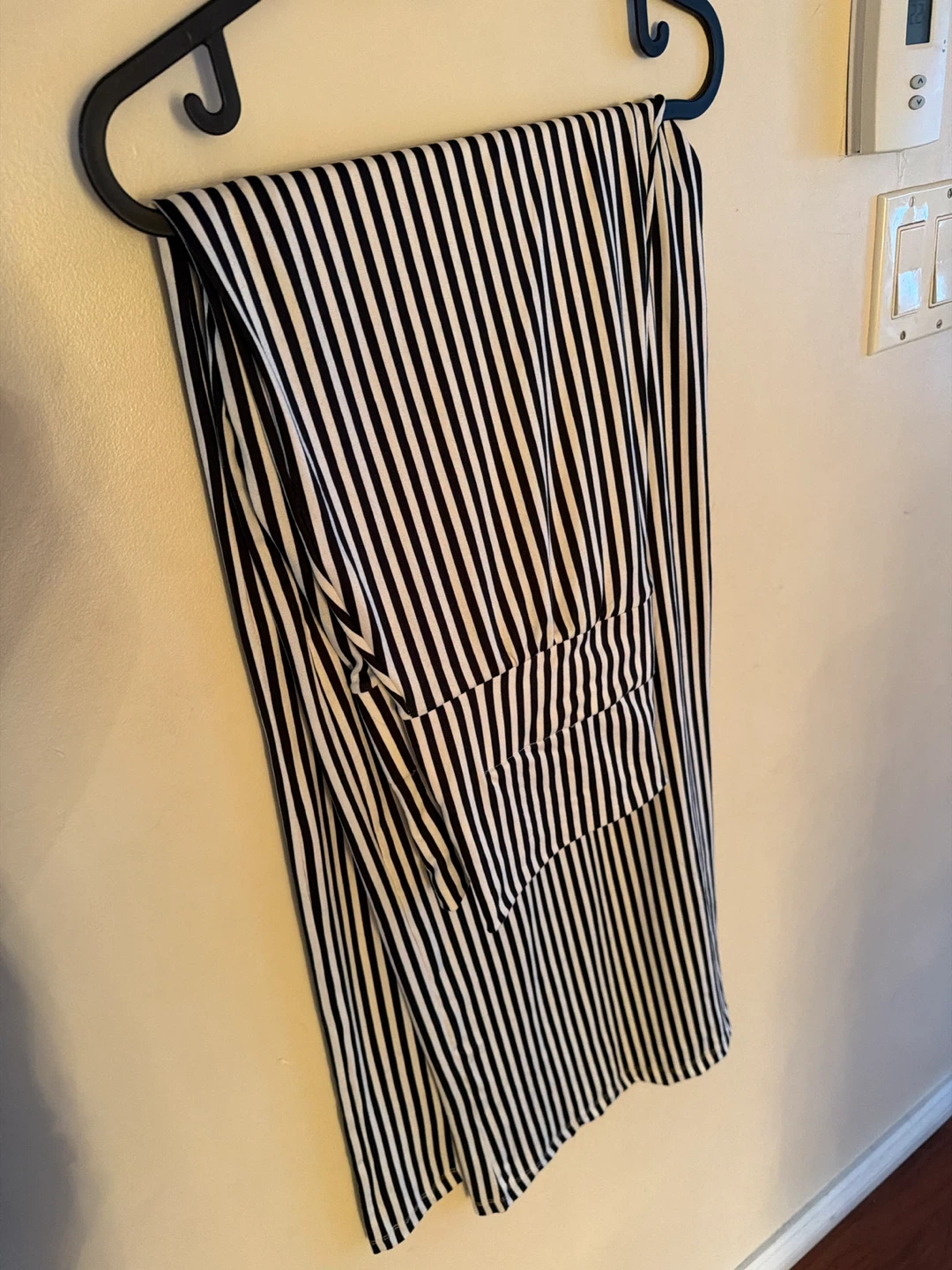 Black and White Striped Pants