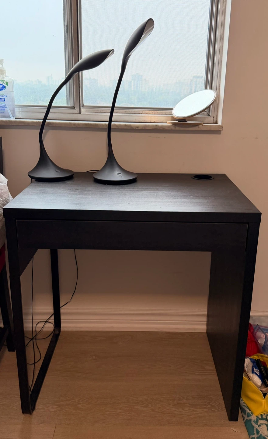 Black Desk with Drawer