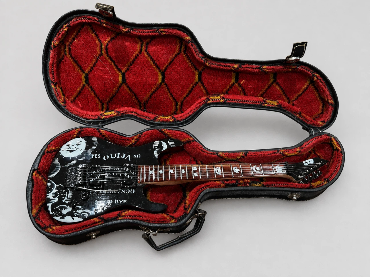 Kirk Hammett Ouija Miniature Guitar Replica with Hard Case