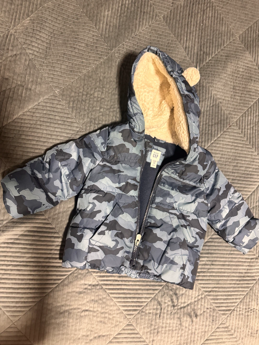 Baby Gap Puffer Jacket with Sherpa Lining