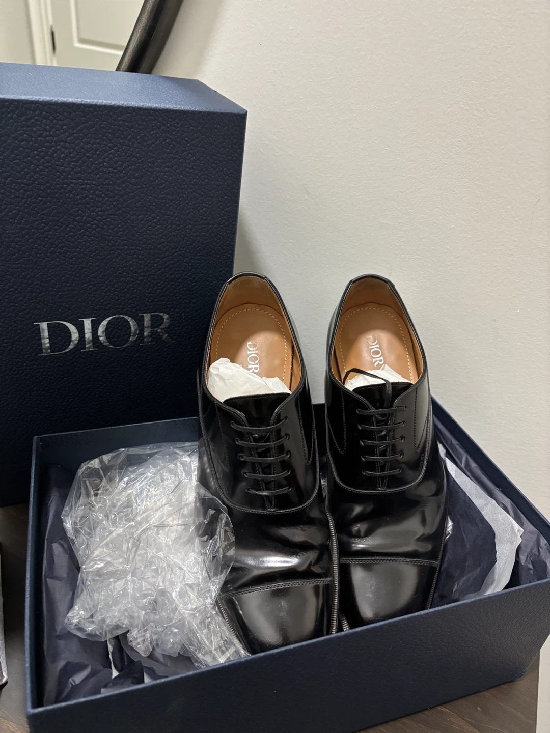 Dior Men's Black Dress Shoes size 8 - photo 2