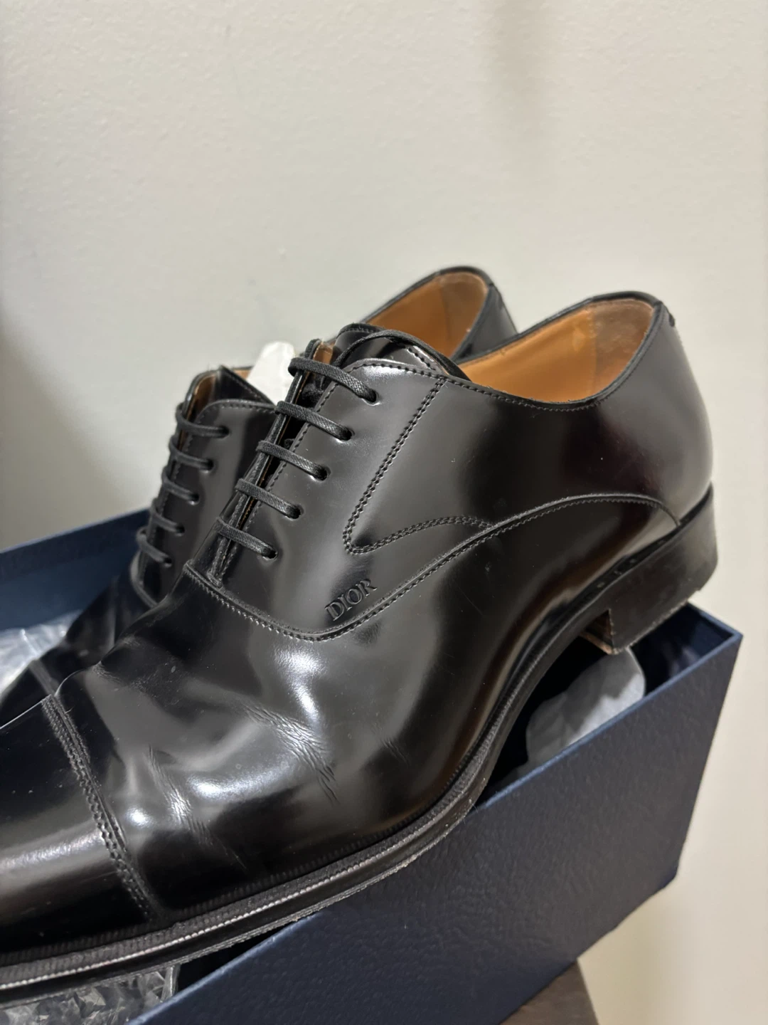Dior Men's Black Dress Shoes size 8 - photo 3