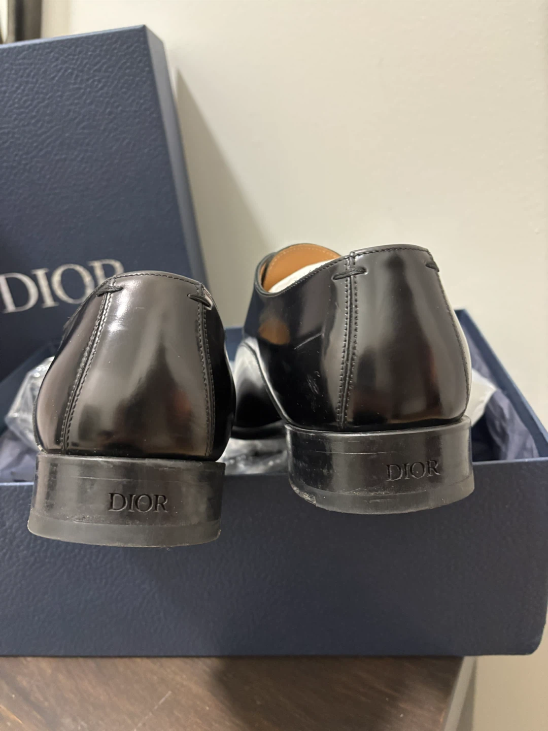 Dior Men's Black Dress Shoes size 8 - photo 4