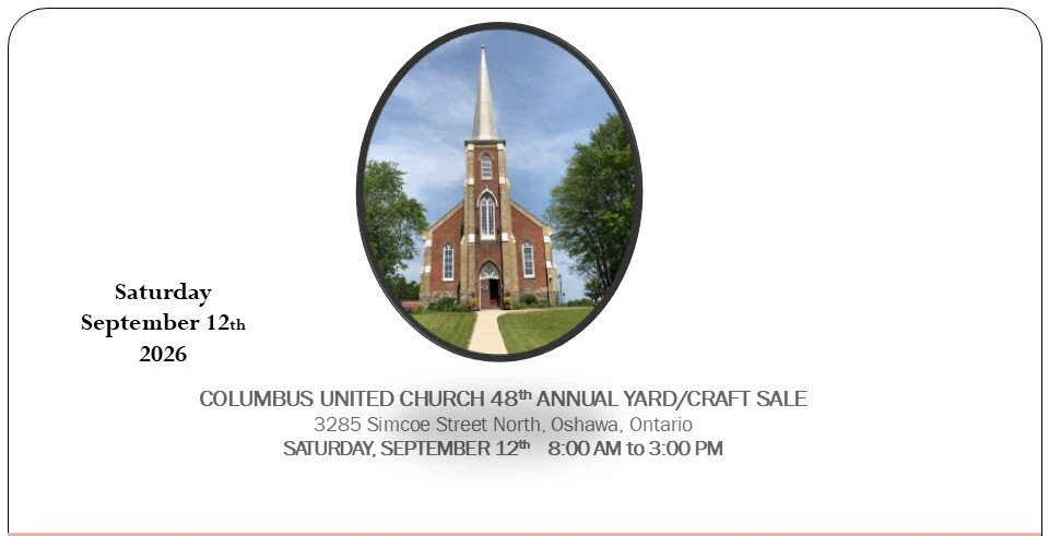 Columbus United Church 48th Annual Yard/Craft Sale