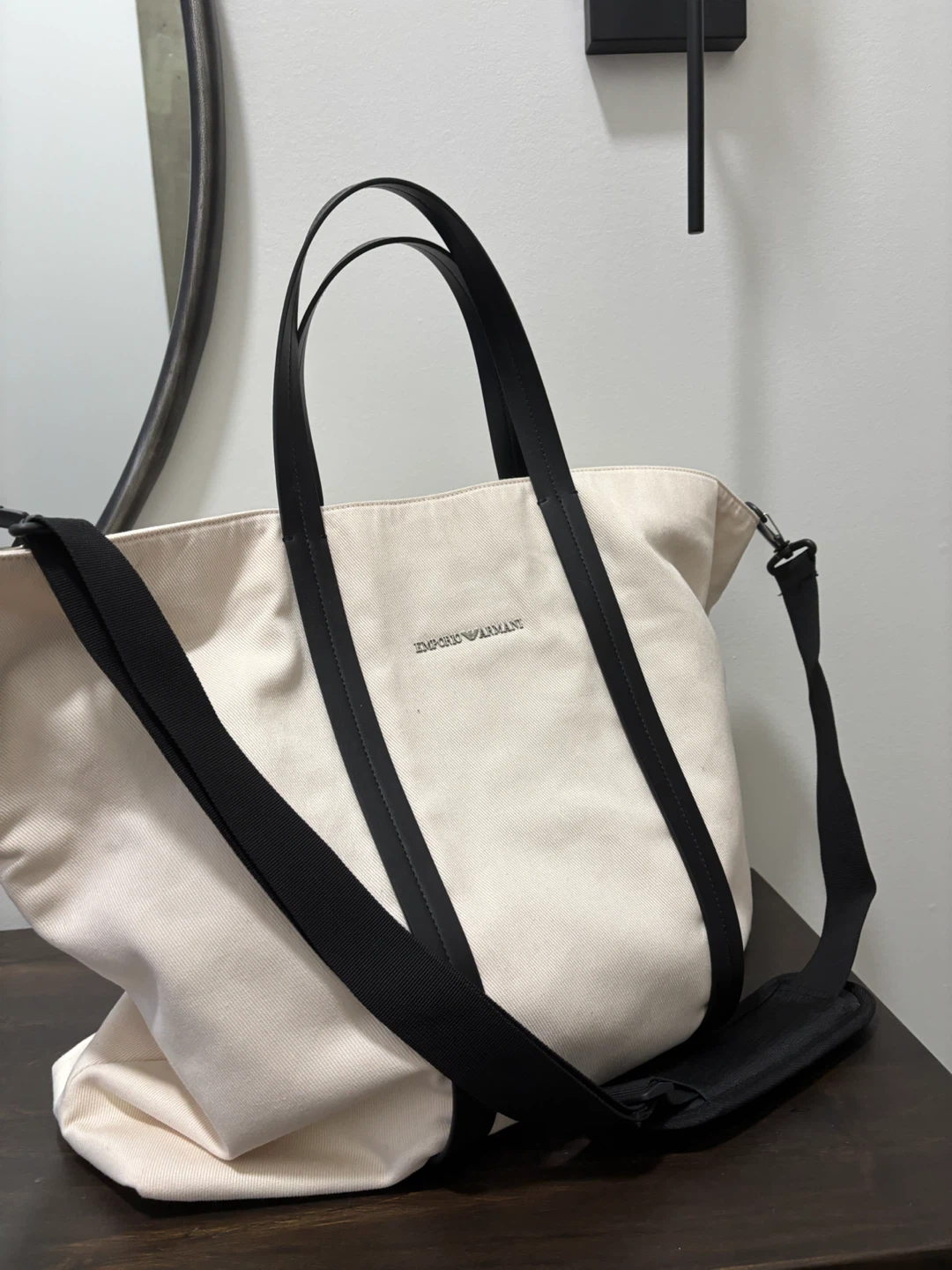 New Emporio Armani Canvas Tote Bag