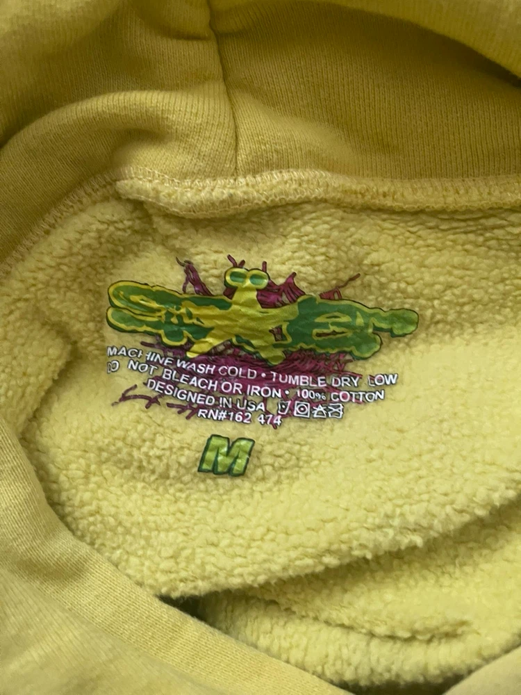 SP5DER Yellow Hoodie