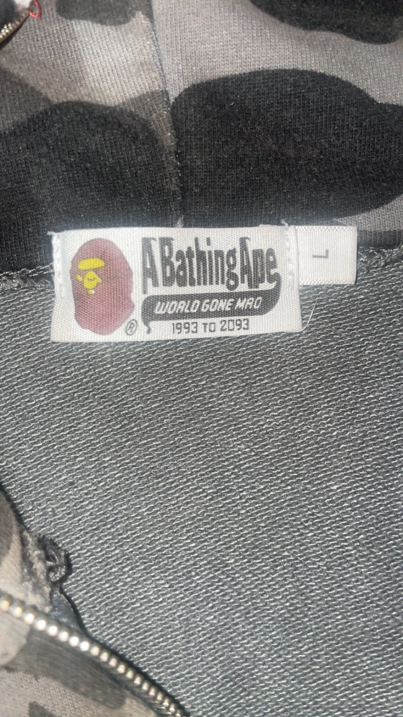 A Bathing Ape Camo Shark Full Zip Hoodie - photo 3